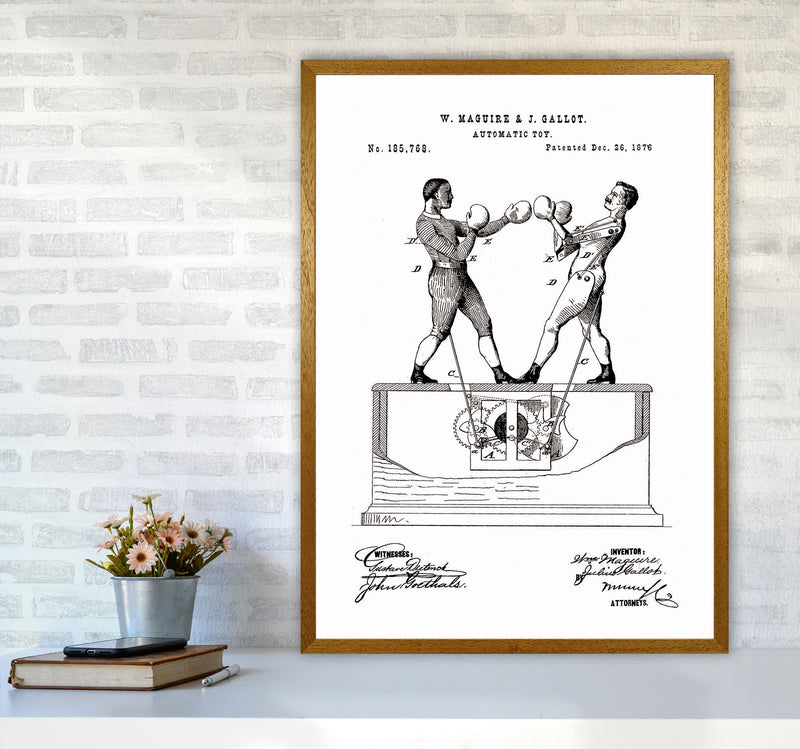 Automatic Boxing Toy Patent Art Print by Jason Stanley A1 Print Only