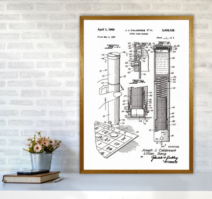 Bingo Game Marker Patent Art Print by Jason Stanley A1 Print Only
