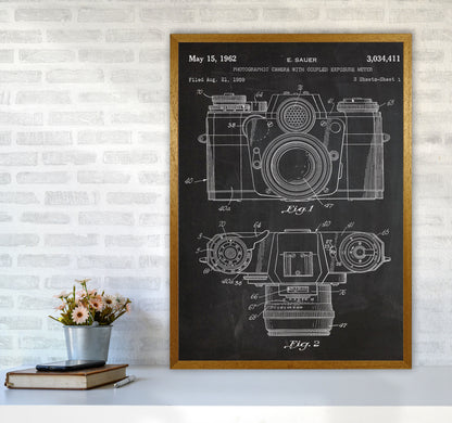 Vintage Camera Patent Art Print by Jason Stanley A1 Print Only