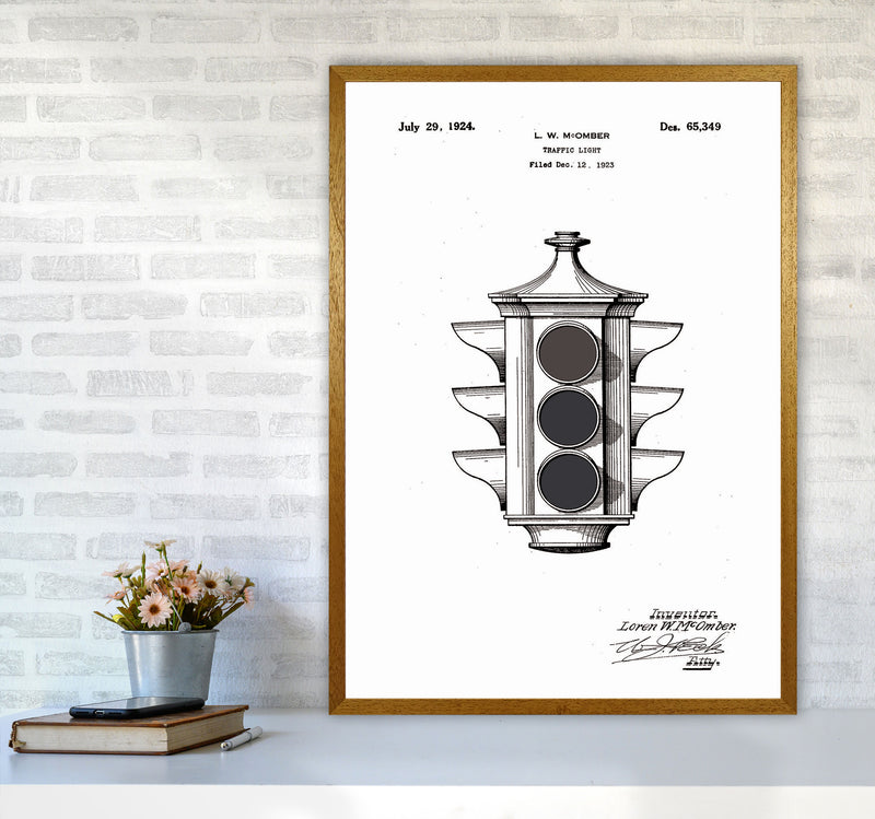Traffic Light Patent Art Print by Jason Stanley A1 Print Only