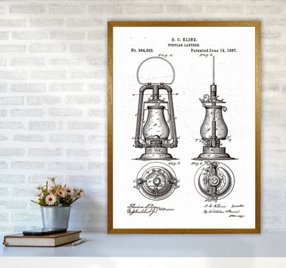 Vintage Lamp Patent Art Print by Jason Stanley A1 Print Only
