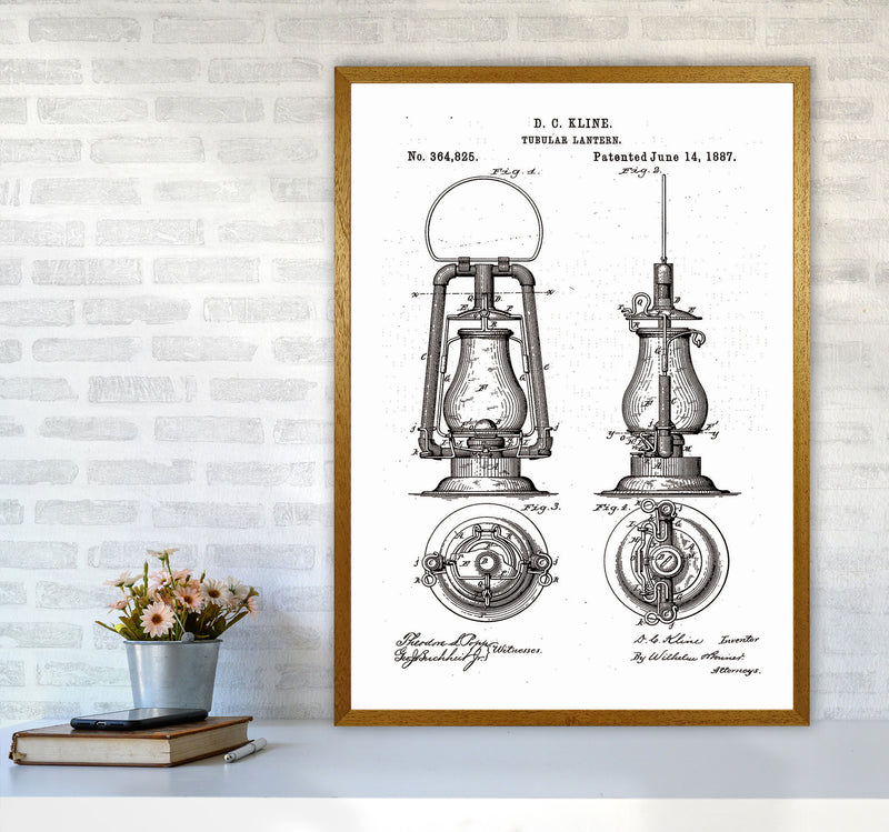 Vintage Lamp Patent Art Print by Jason Stanley A1 Print Only