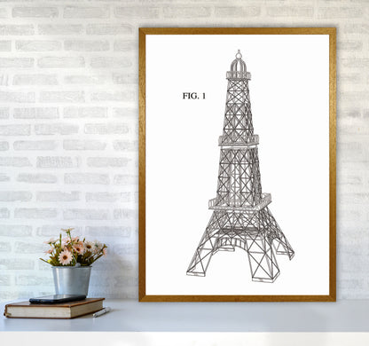 Eiffel Tower Patent Art Print by Jason Stanley A1 Print Only