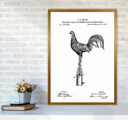 Weather Vane Patent Art Print by Jason Stanley A1 Print Only