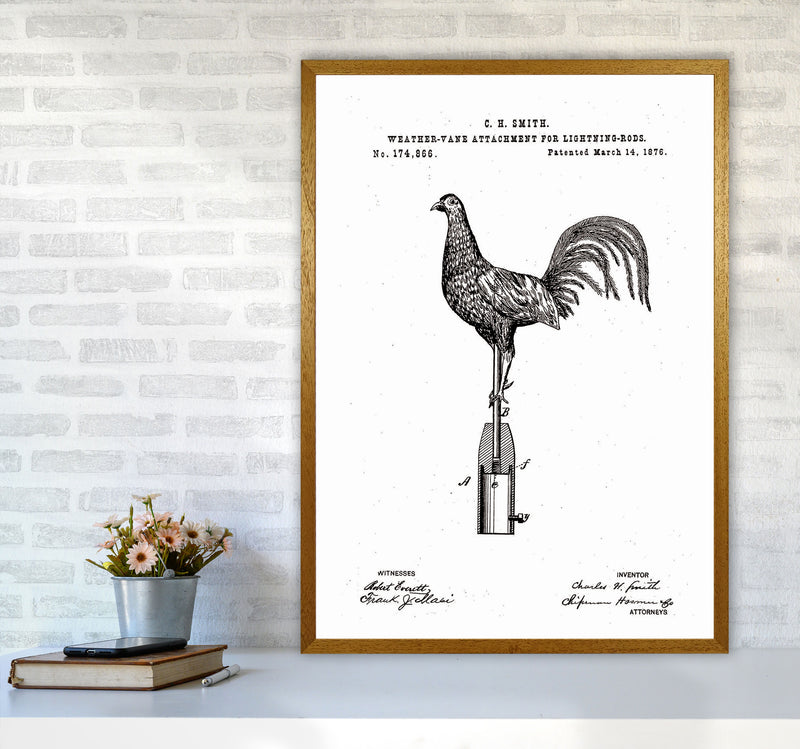 Weather Vane Patent Art Print by Jason Stanley A1 Print Only