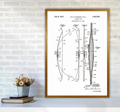 Archery Bow Patent Art Print by Jason Stanley A1 Print Only