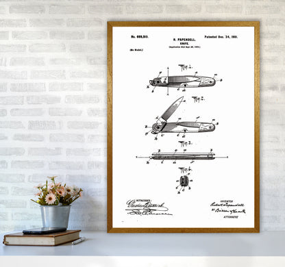 Pocket Knife Patent Art Print by Jason Stanley A1 Print Only