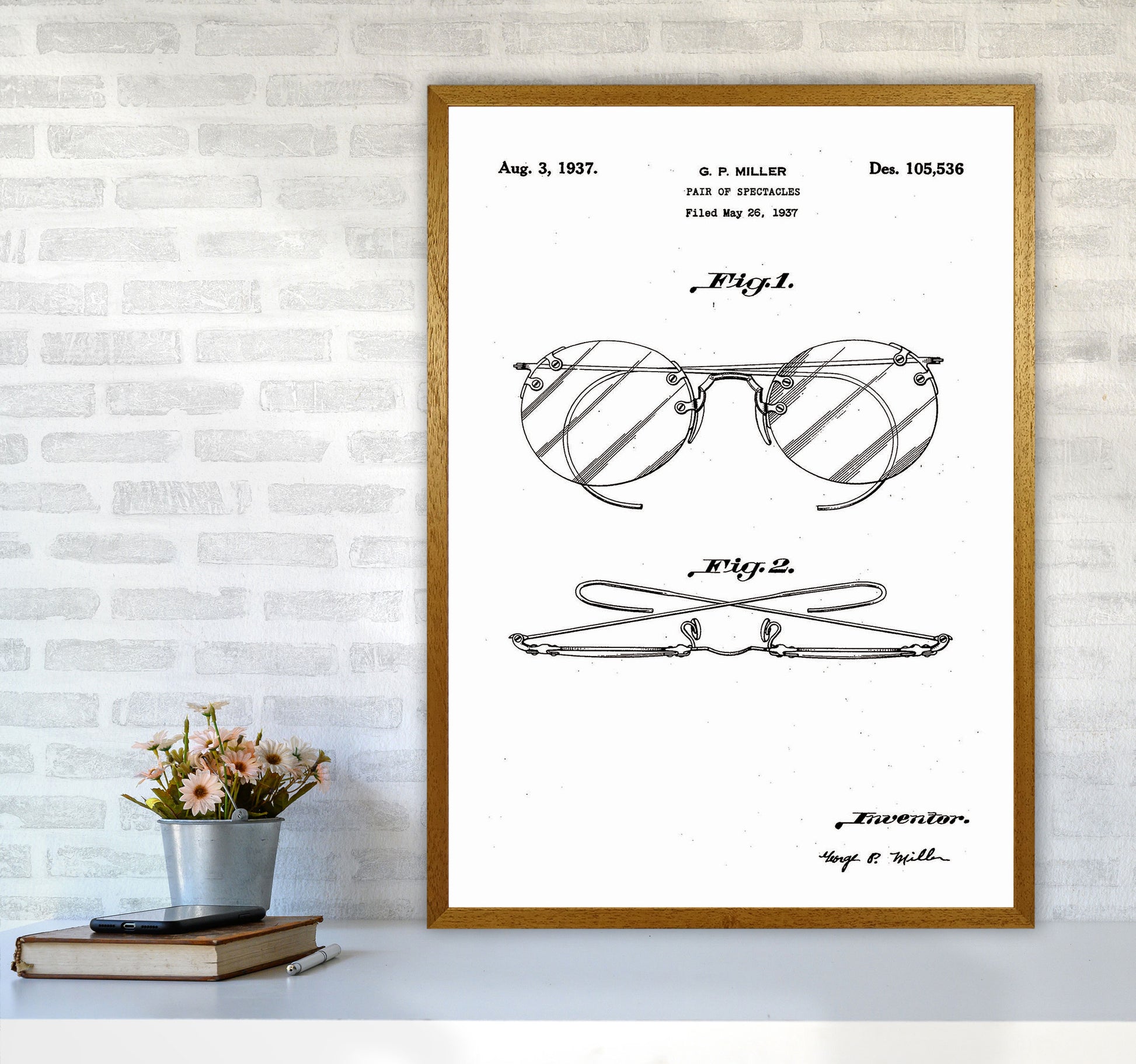 Spectacles Patent Art Print by Jason Stanley A1 Print Only