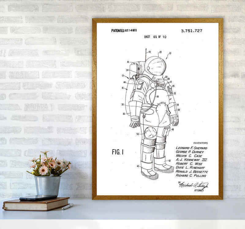 Spacesuit Patent Art Print by Jason Stanley A1 Print Only