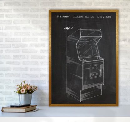 Arcade Game Patent Art Print by Jason Stanley A1 Print Only