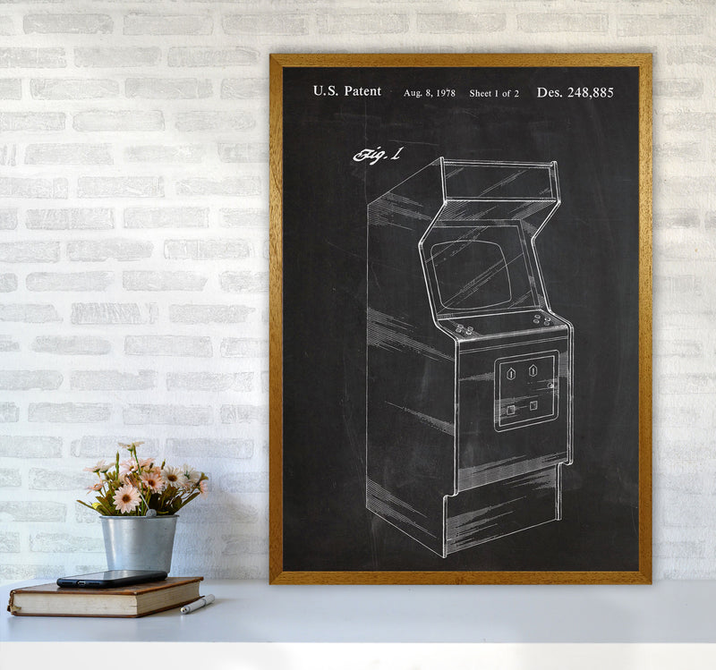 Arcade Game Patent Art Print by Jason Stanley A1 Print Only