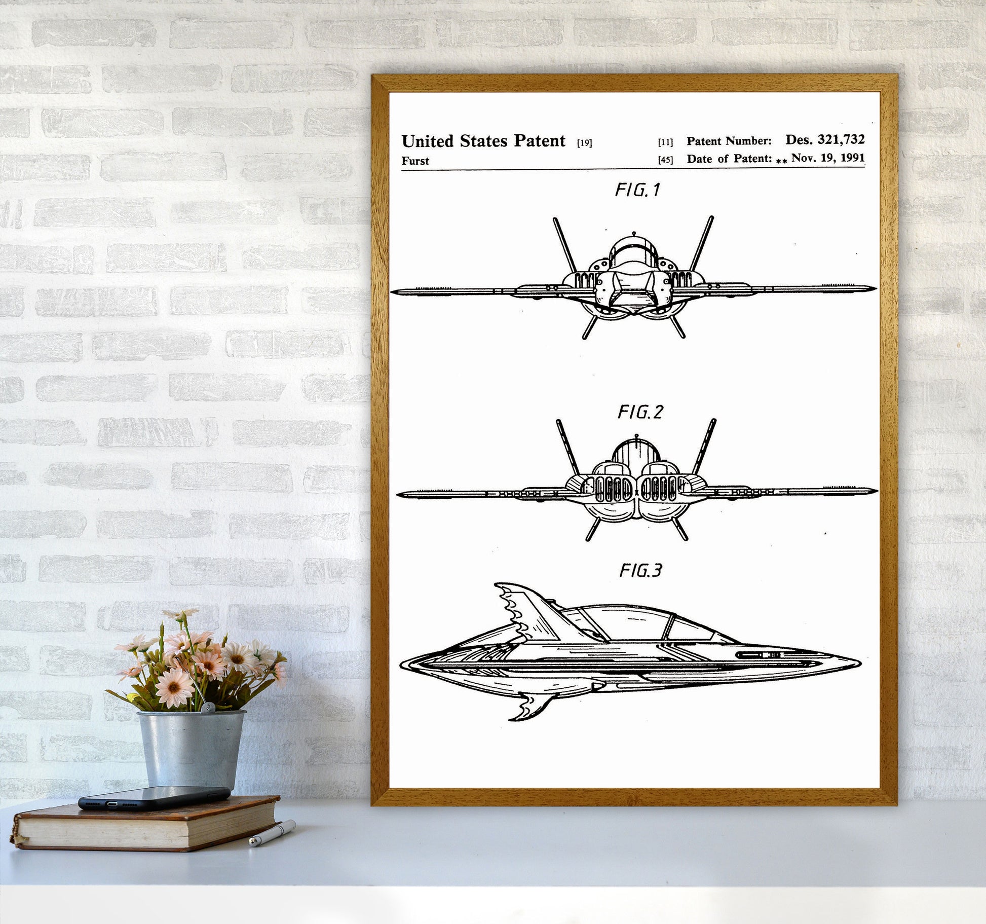 Batwing Patent Art Print by Jason Stanley A1 Print Only