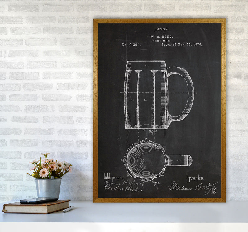 Beer Mug Patent Art Print by Jason Stanley A1 Print Only