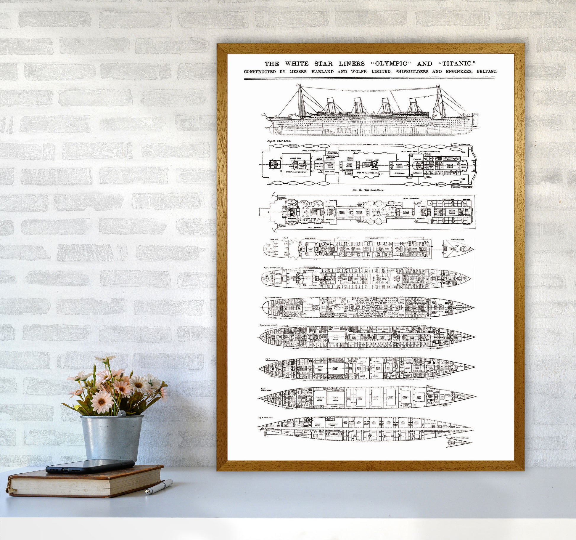 Titanic Patent Art Print by Jason Stanley A1 Print Only