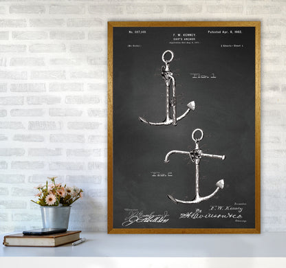 Anchor Patent 1 Art Print by Jason Stanley A1 Print Only