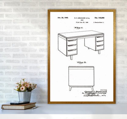 Desk Patent Art Print by Jason Stanley A1 Print Only