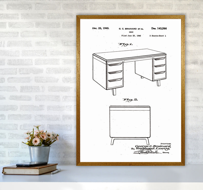 Desk Patent Art Print by Jason Stanley A1 Print Only