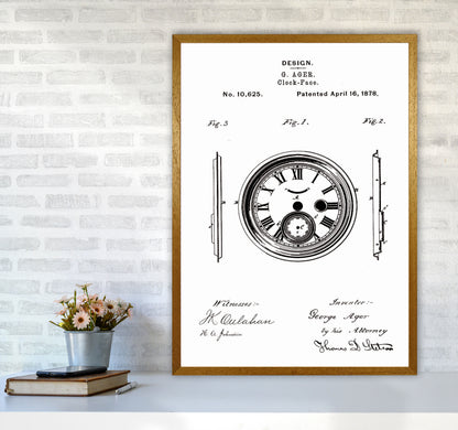 Clock Patent Art Print by Jason Stanley A1 Print Only
