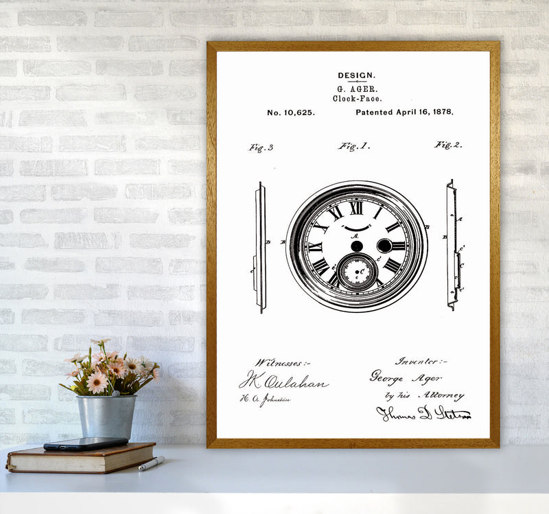 Clock Patent Art Print by Jason Stanley A1 Print Only