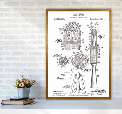 Rocket Patent Art Print by Jason Stanley A1 Print Only