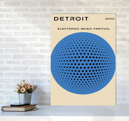 Detroit Electronic Music Festival Art Print by Jason Stanley A1 Black Frame