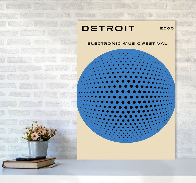 Detroit Electronic Music Festival Art Print by Jason Stanley A1 Black Frame