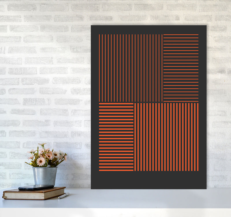 Minimal Geometric Series - 24 Art Print by Jason Stanley A1 Black Frame