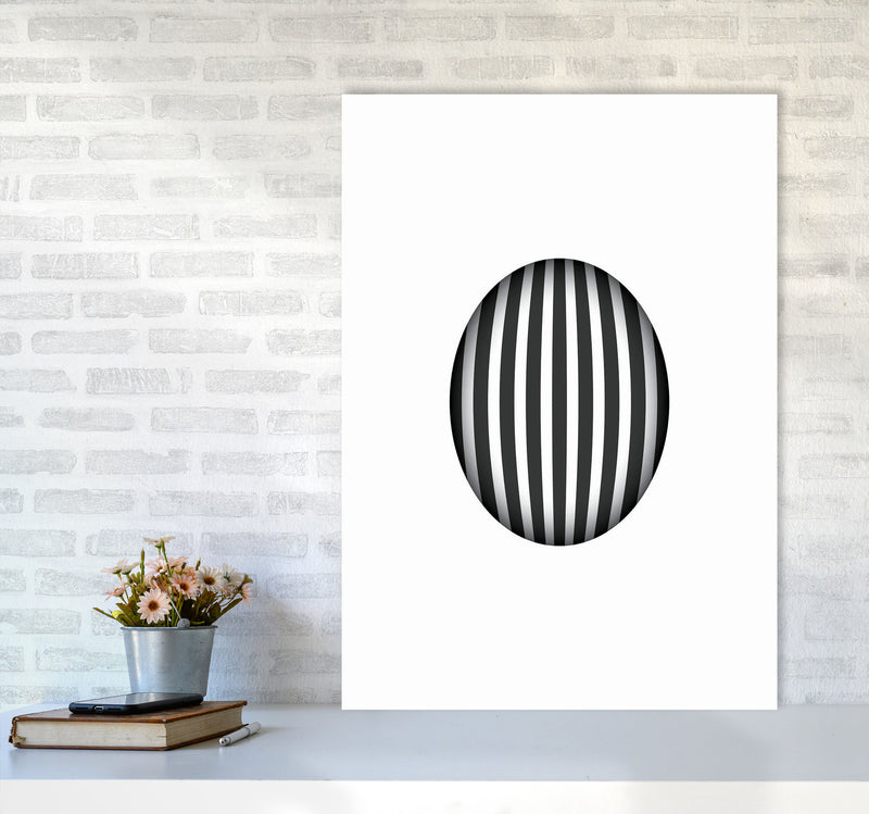 Minimal Geometric Series - 47 Art Print by Jason Stanley A1 Black Frame
