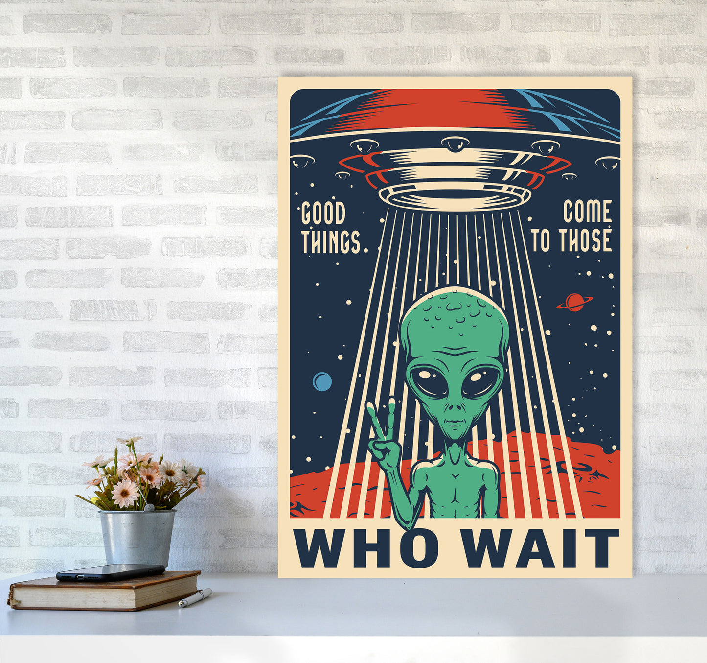 Outer Space Series - #12 Art Print by Jason Stanley A1 Black Frame