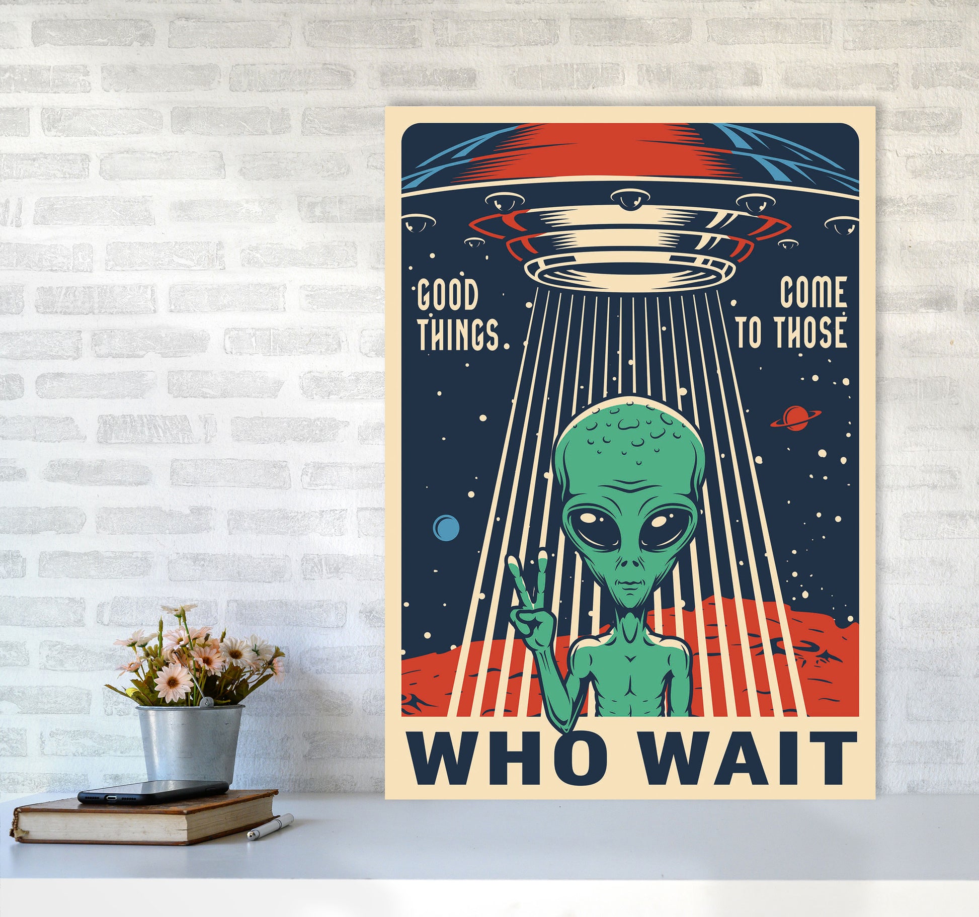Outer Space Series - #12 Art Print by Jason Stanley A1 Black Frame