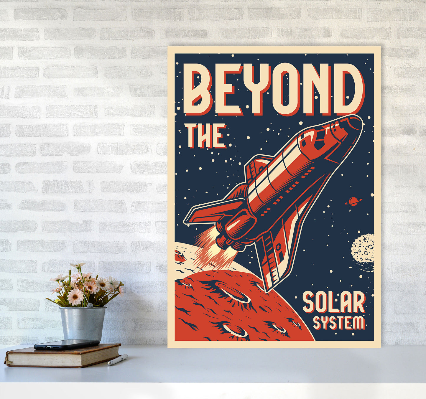 Outer Space Series - #14 Art Print by Jason Stanley A1 Black Frame