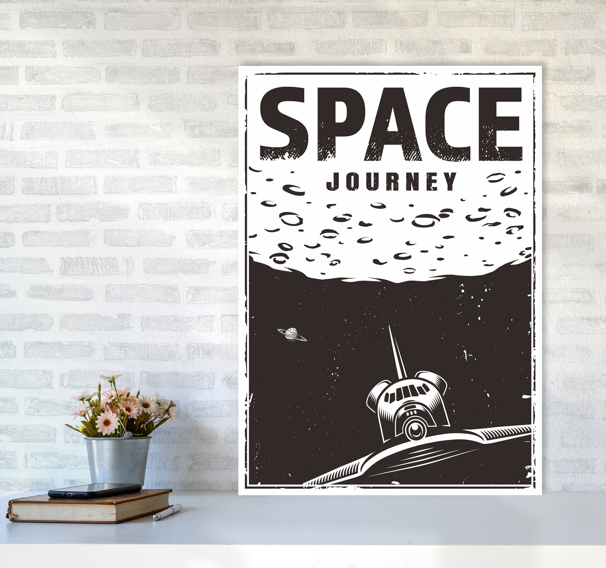 Outer Space Series - #20 Art Print by Jason Stanley A1 Black Frame