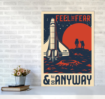 Outer Space Series - #17 Art Print by Jason Stanley A1 Black Frame