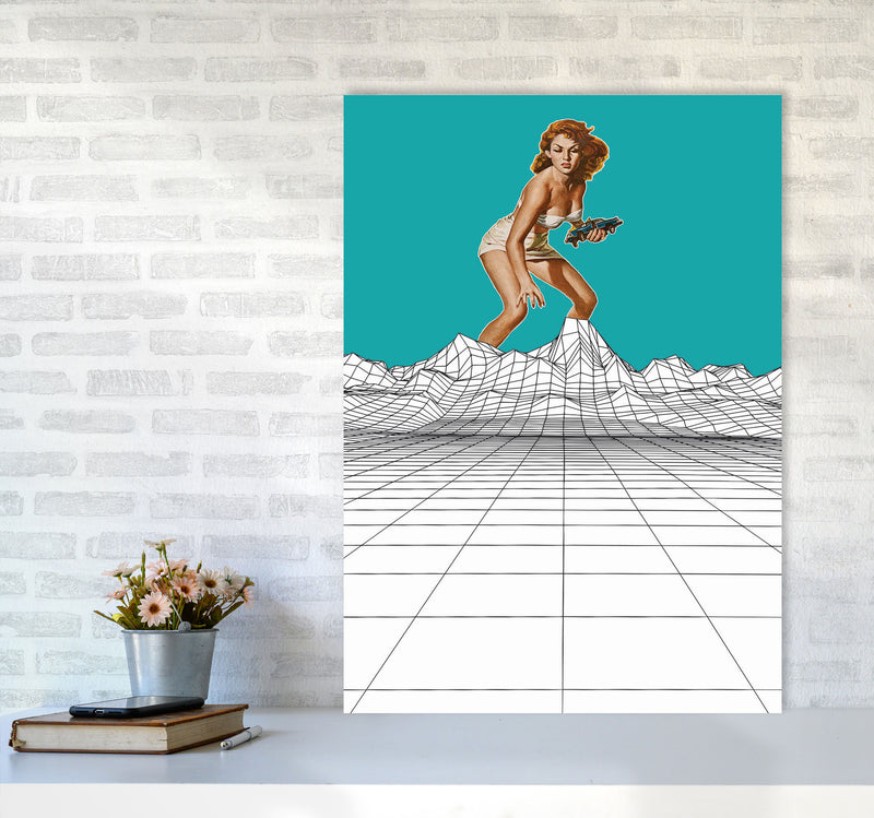 Attack In The Mountains Art Print by Jason Stanley A1 Black Frame
