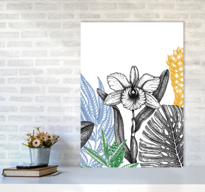 Minimalist Flower Vibes Art Print by Jason Stanley A1 Black Frame