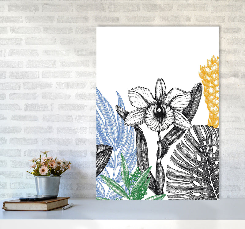 Minimalist Flower Vibes Art Print by Jason Stanley A1 Black Frame