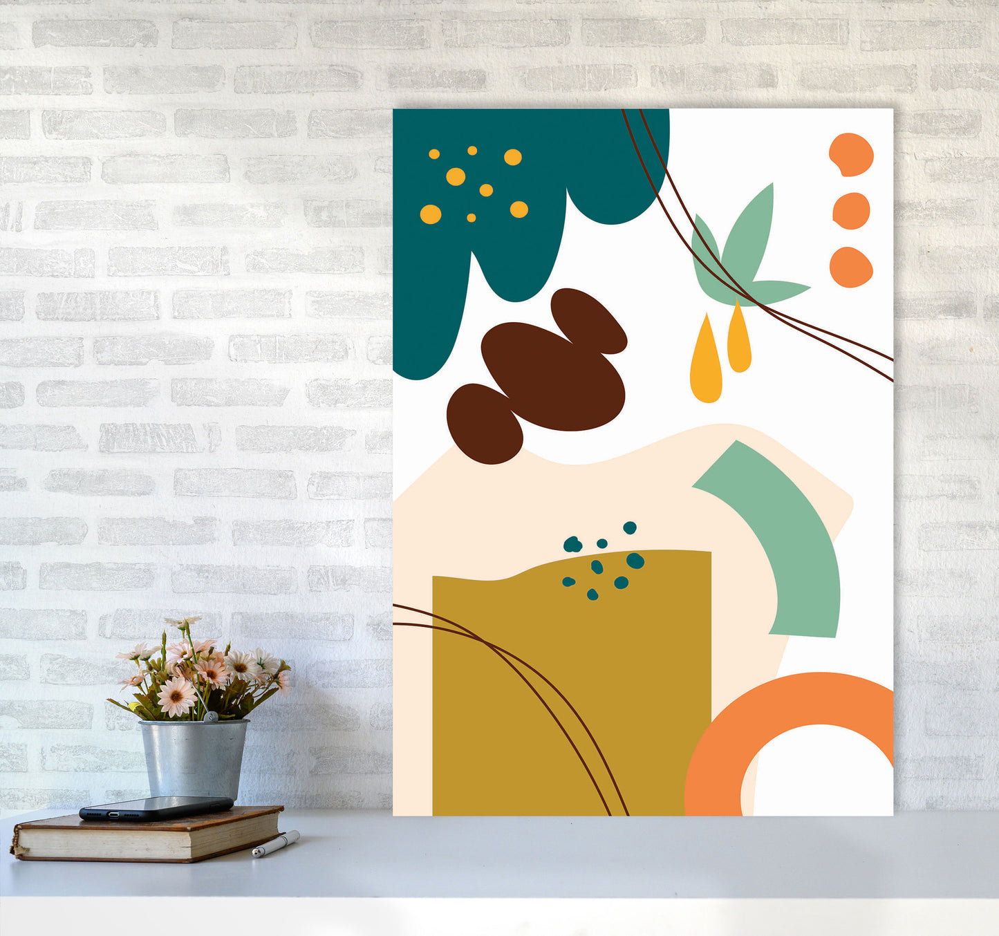 Abstract Expression II Art Print by Jason Stanley A1 Black Frame