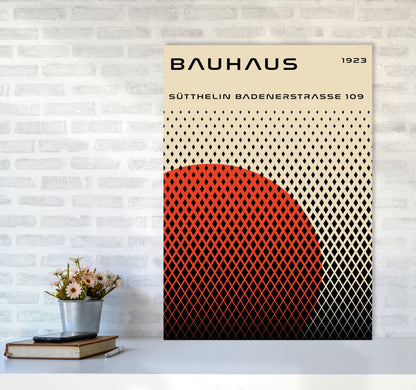 Bauhaus Geometric Red Art Print by Jason Stanley A1 Black Frame