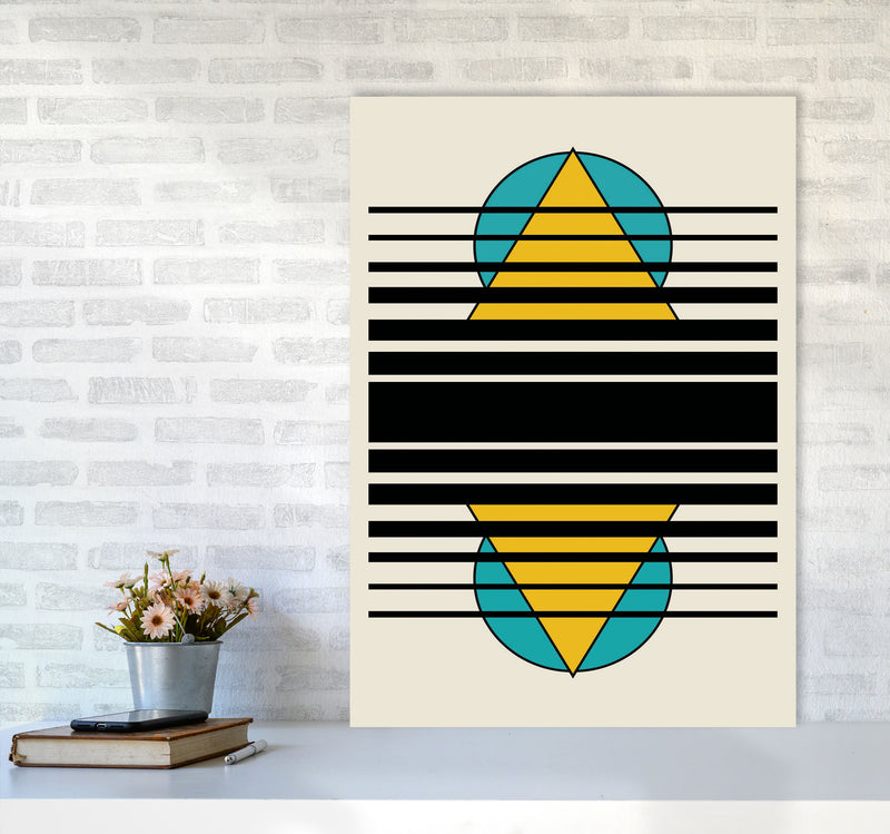 Geometric Suns. IIII Art Print by Jason Stanley A1 Black Frame