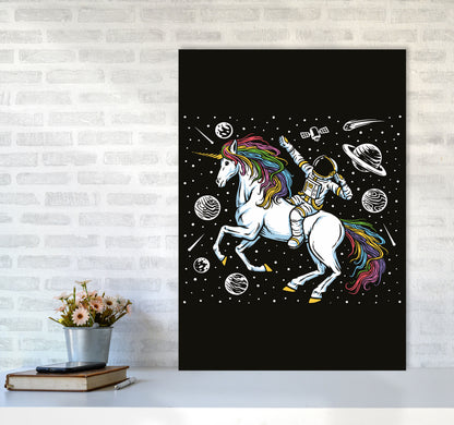 The Galictic Unicorn Art Print by Jason Stanley A1 Black Frame