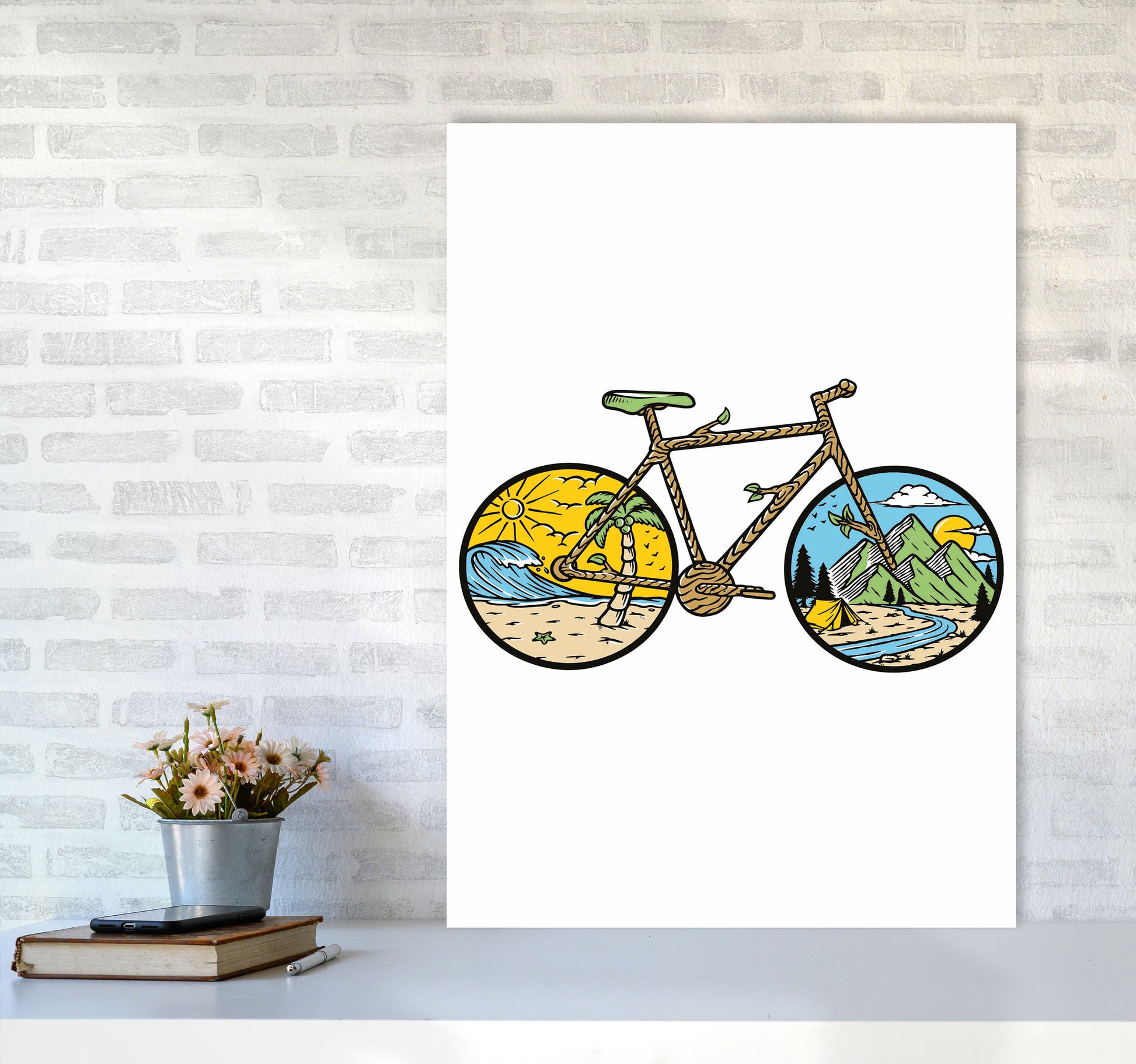 Best Bike Ride Ever Art Print by Jason Stanley A1 Black Frame