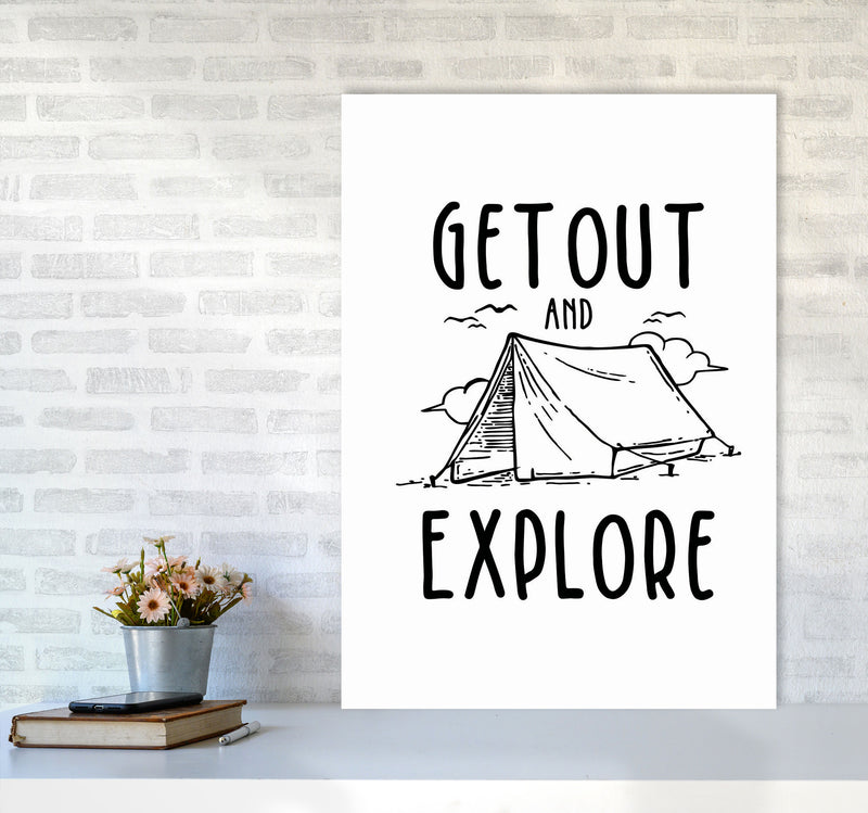 Get Out And Explore Art Print by Jason Stanley A1 Black Frame