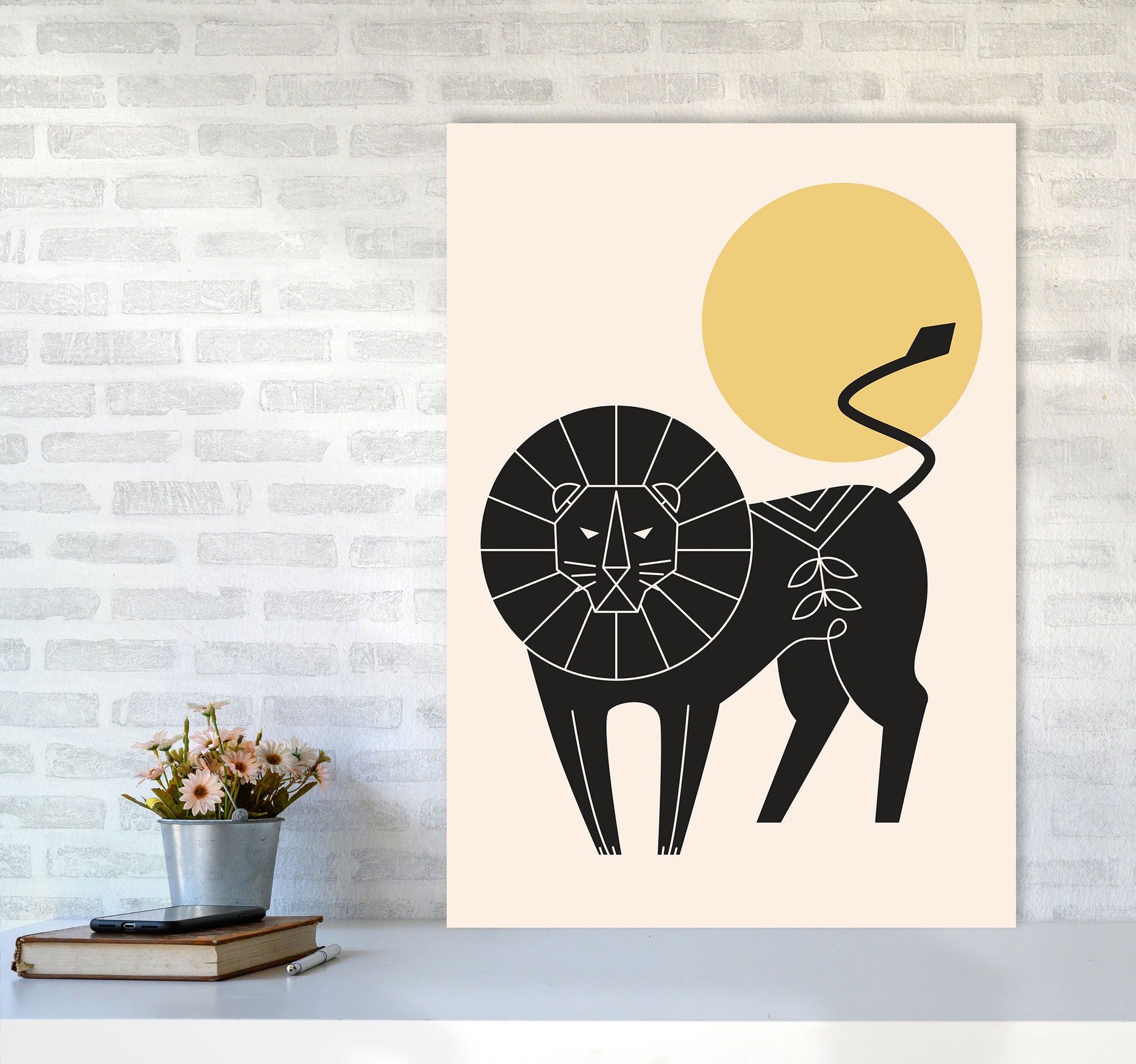 King Of The Jungle Art Print by Jason Stanley A1 Black Frame