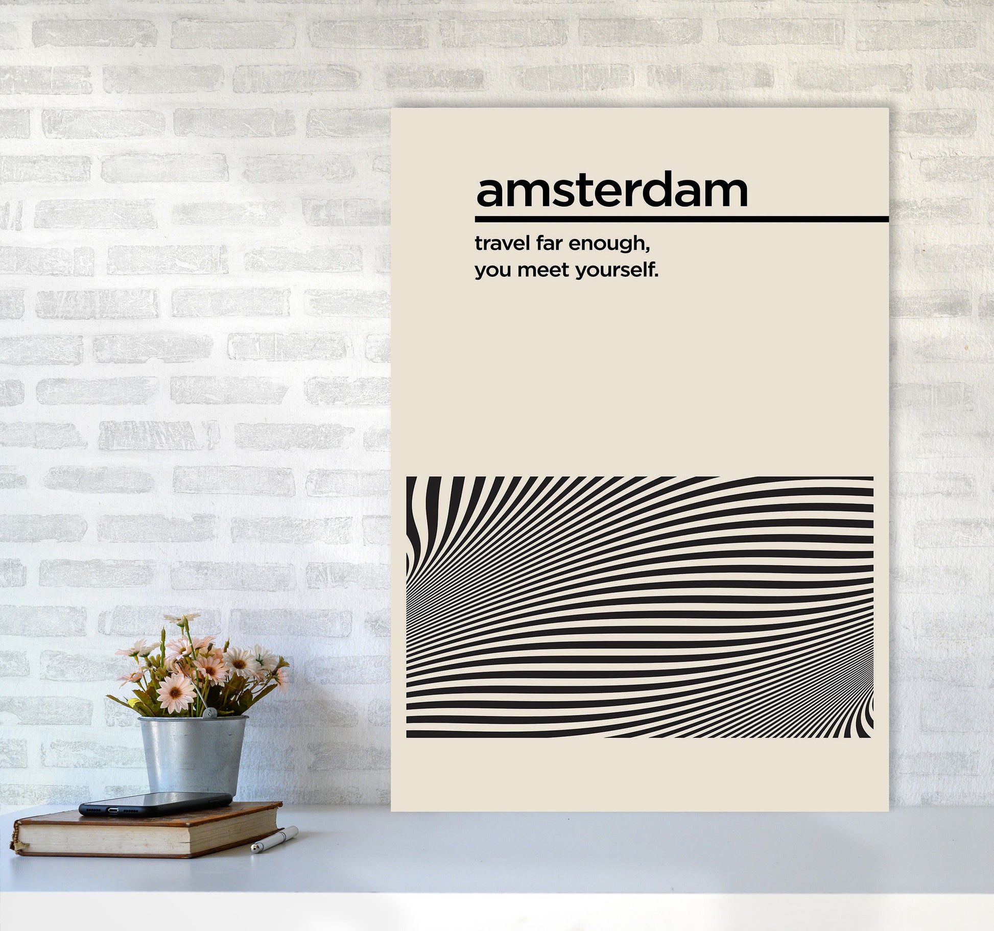 Amsterdam Travel II Art Print by Jason Stanley A1 Black Frame