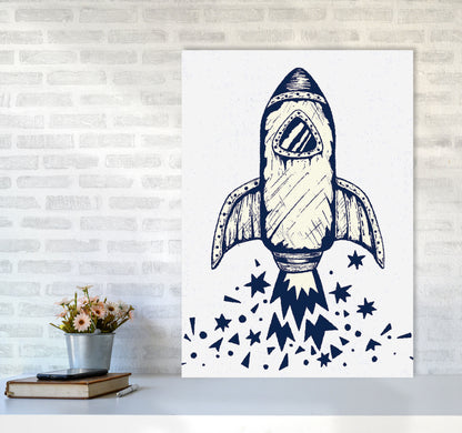 5-4-3-2-1-Blastoff Art Print by Jason Stanley A1 Black Frame