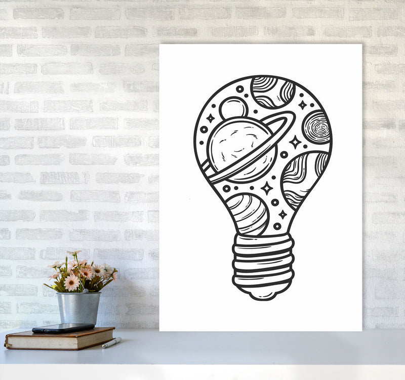 I Just Had An Idea Art Print by Jason Stanley A1 Black Frame