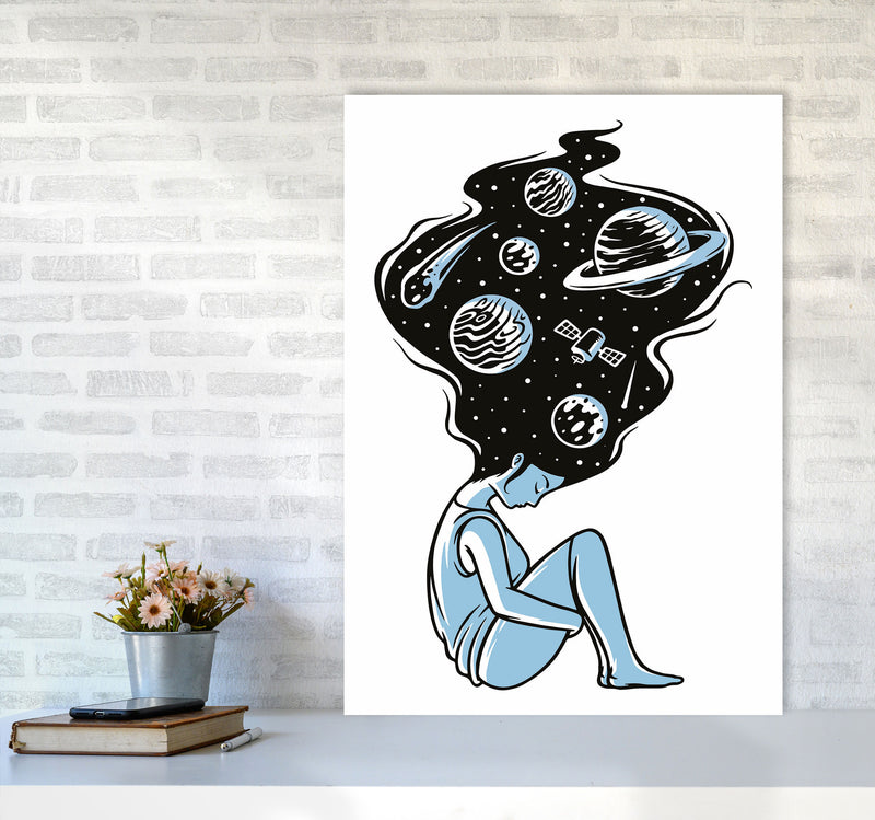 Head In The Clouds Art Print by Jason Stanley A1 Black Frame