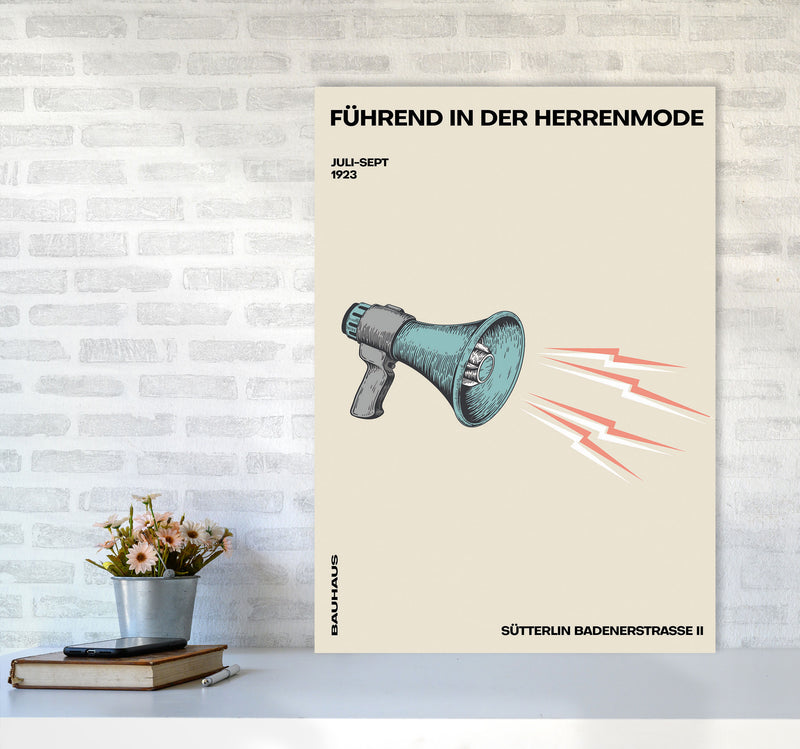 Bauhaus Megaphone Art Print by Jason Stanley A1 Black Frame