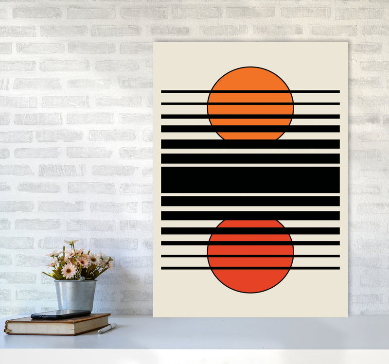 Geometric Suns II Art Print by Jason Stanley A1 Black Frame