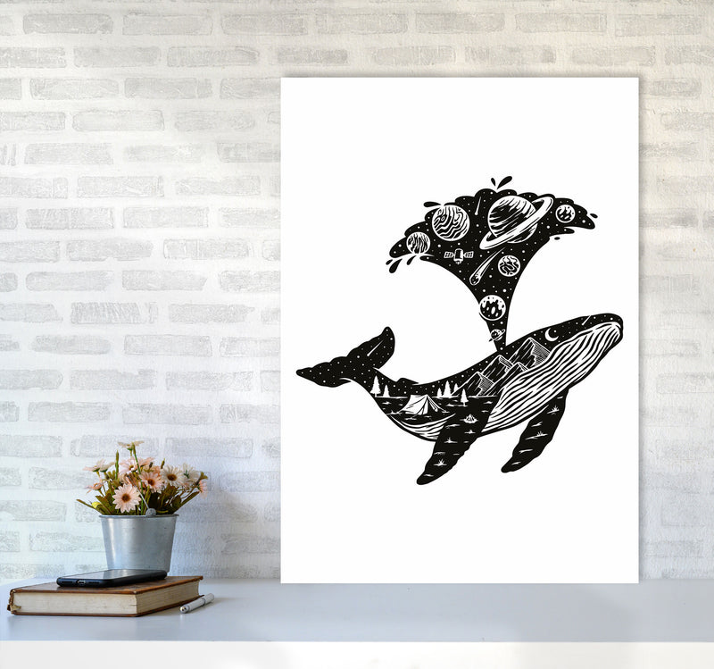 Humpback Universe Art Print by Jason Stanley A1 Black Frame